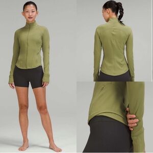Lululemon InStill Long Sleeve Zipper Jacket Bronze Green Size 12